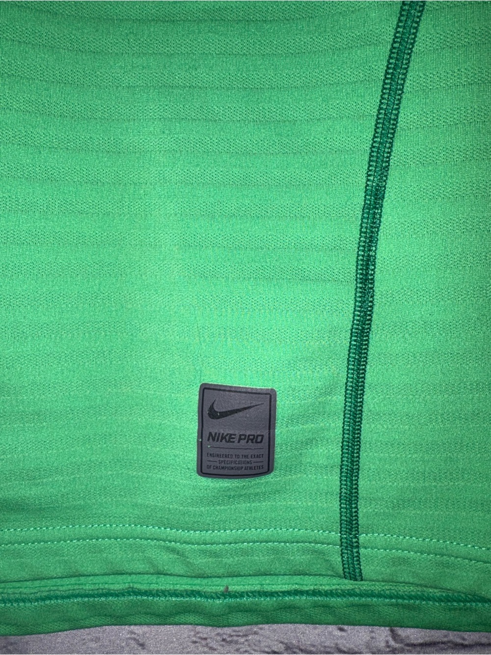 Nike Pro Comat Shirt Men’s Small Green Fitted Compression Logo Sports Active - Picture 4 of 13